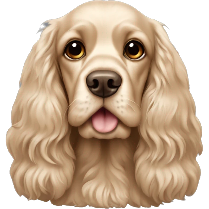 beige English Cocker Spaniel emoji