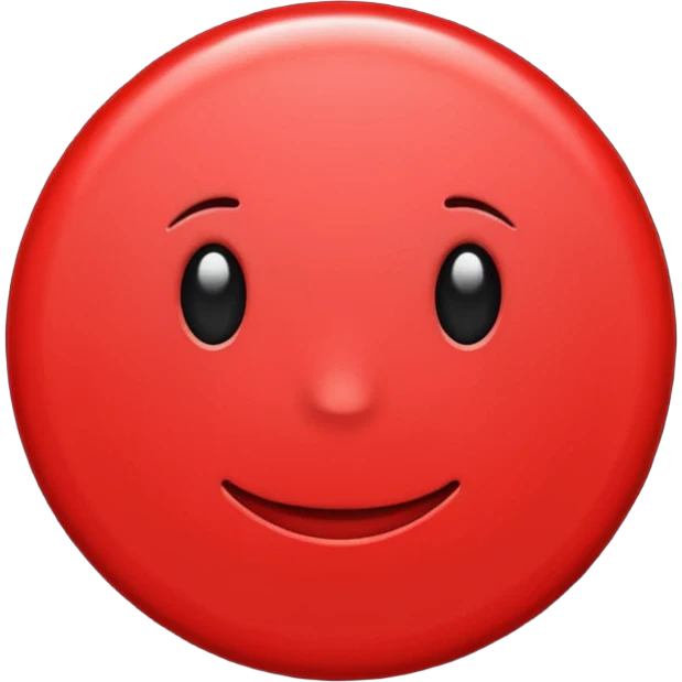 Red circle emoji