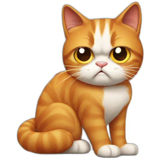 ginger grumpy cat emoji