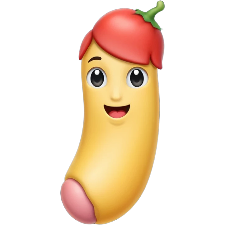 Eine mädchen zeigt ihre penis emoji