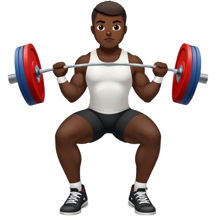powerlifter black converse shoes clean and jerk exercise emoji