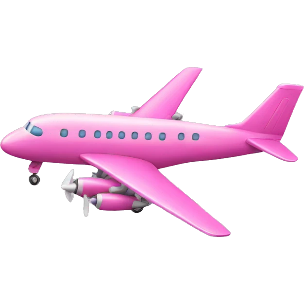 Pink plane emoji