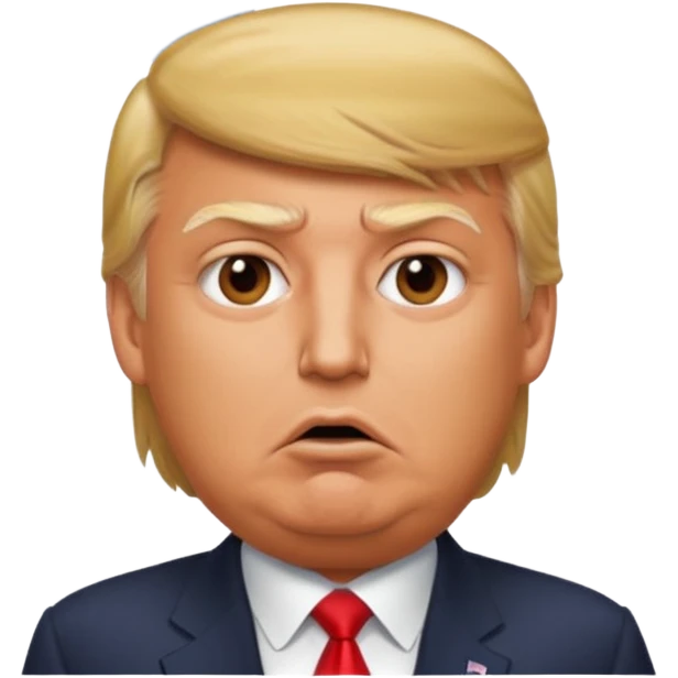 Trump  qui dit des gros mots dans une bulle et qui dit tg  emoji