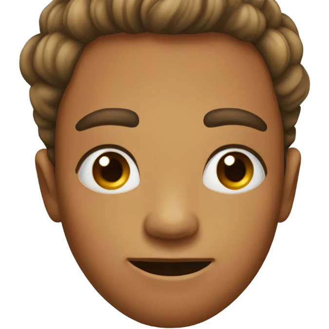 Side emoji with hair to a side and a hyperpigmentation on their cheek emoji