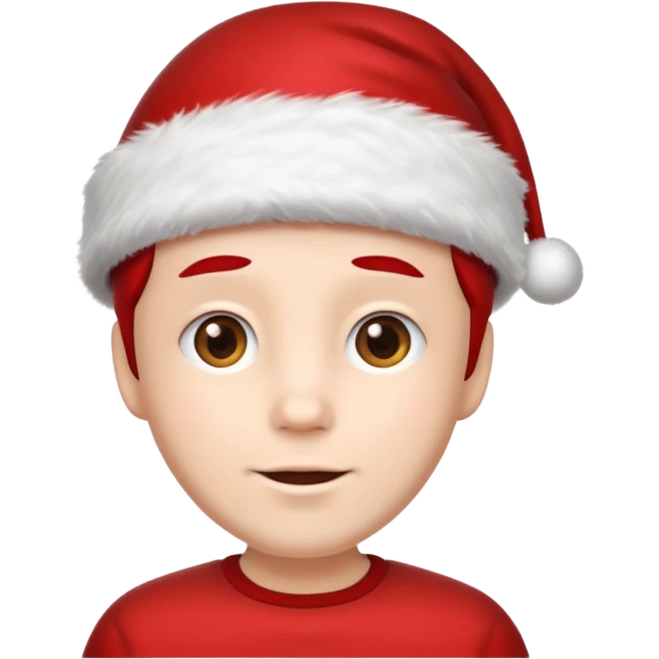 santa hat style portrait emoji