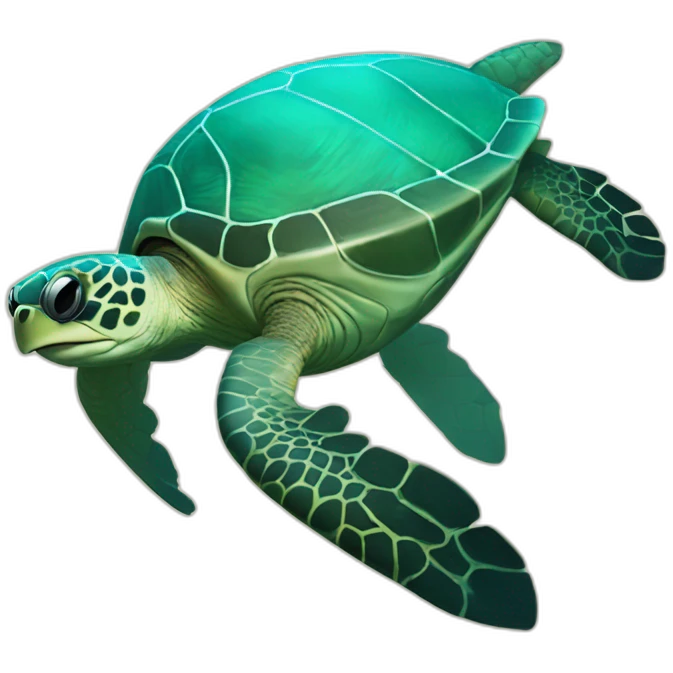 scuba diver, hawaiian sea turtle emoji