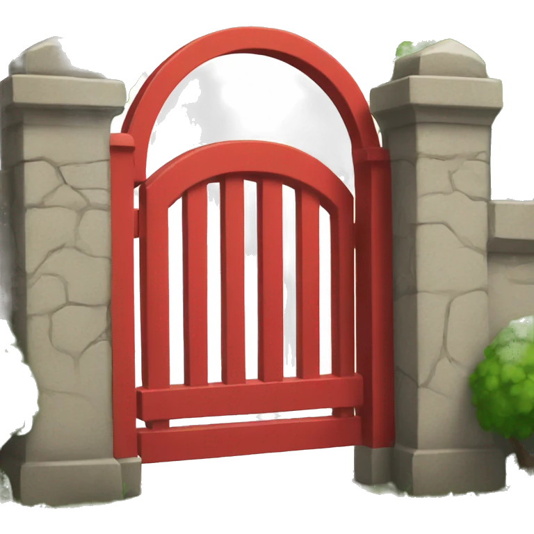 Red gate emoji