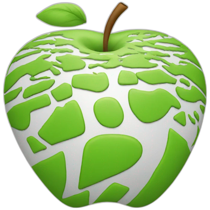 Apple logo in the world around emoji
