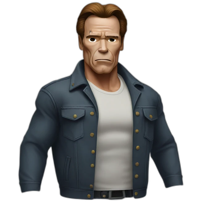 arnold Schwarzenegger in michael myers clothes emoji