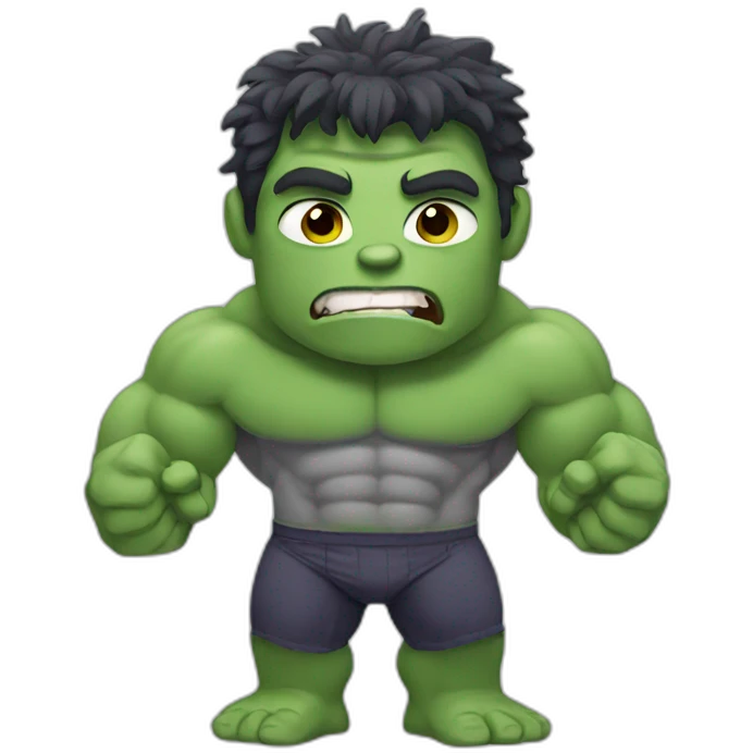 Gray hulk emoji