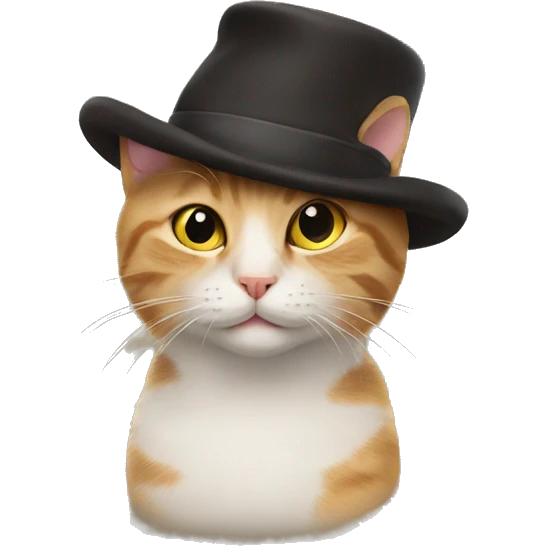Cat with a hat emoji