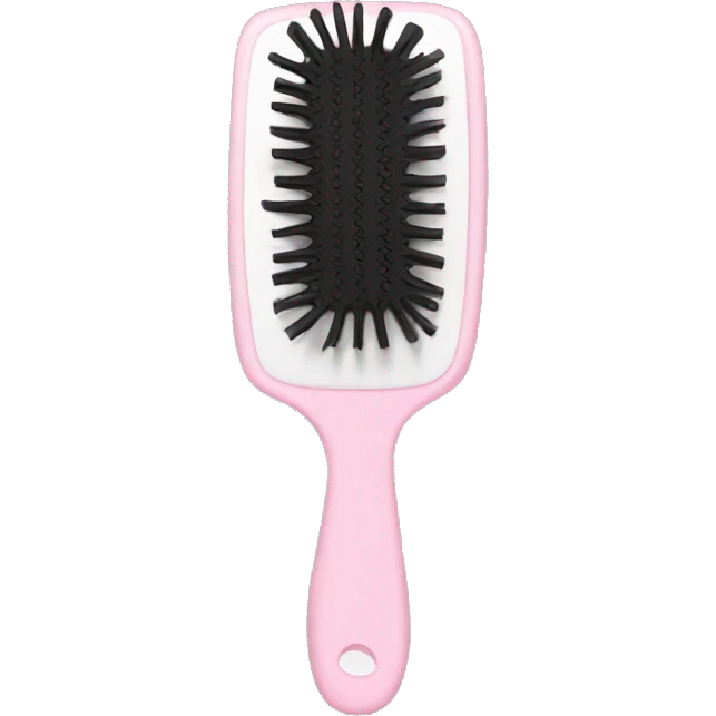 Light pink hairbrush with a white bow tie emoji