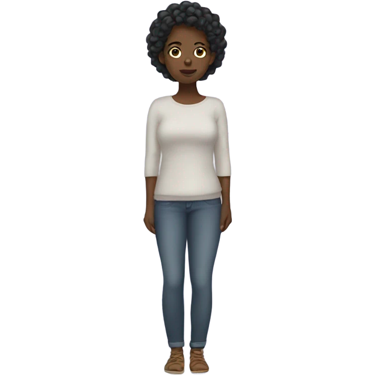 black girl shrug emoji