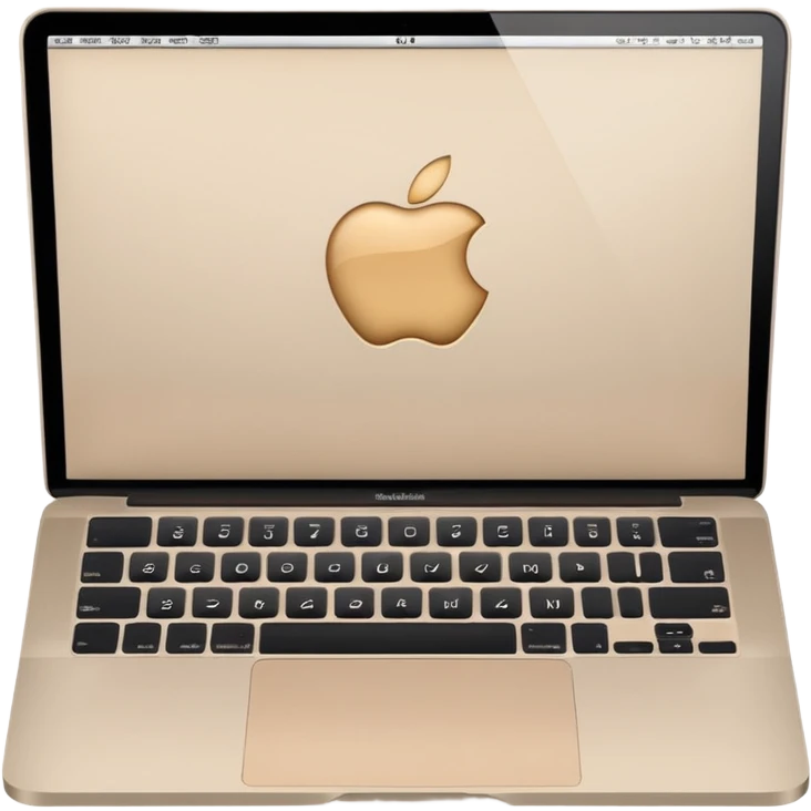 Beige macbook emoji