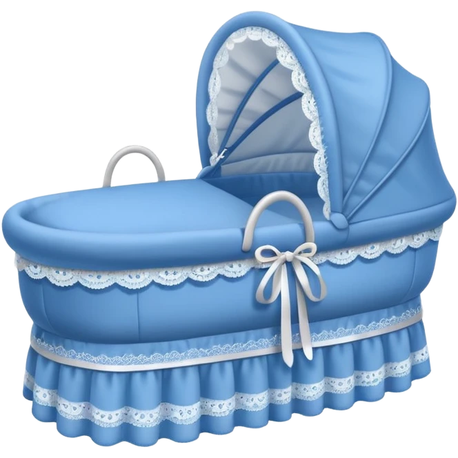 blue baby bassinet emoji