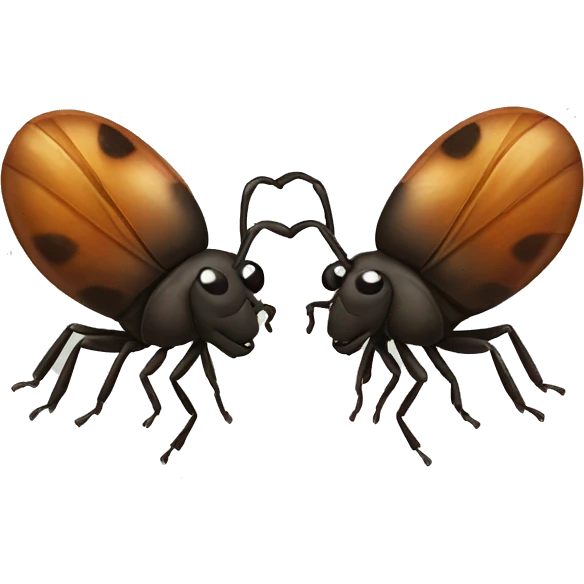 Bugs kissing emoji