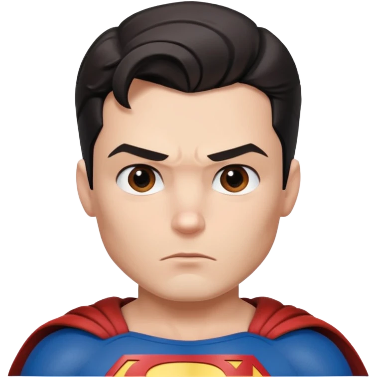 superman character face only younger emoji