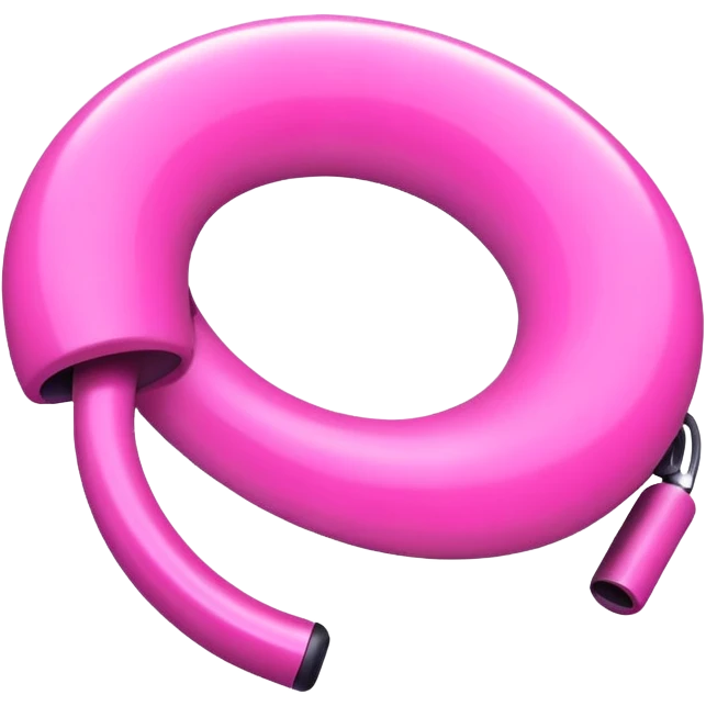 Pink loop emoji
