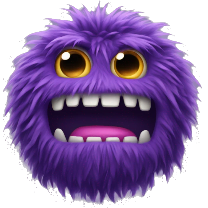 big hairy purple monster  emoji