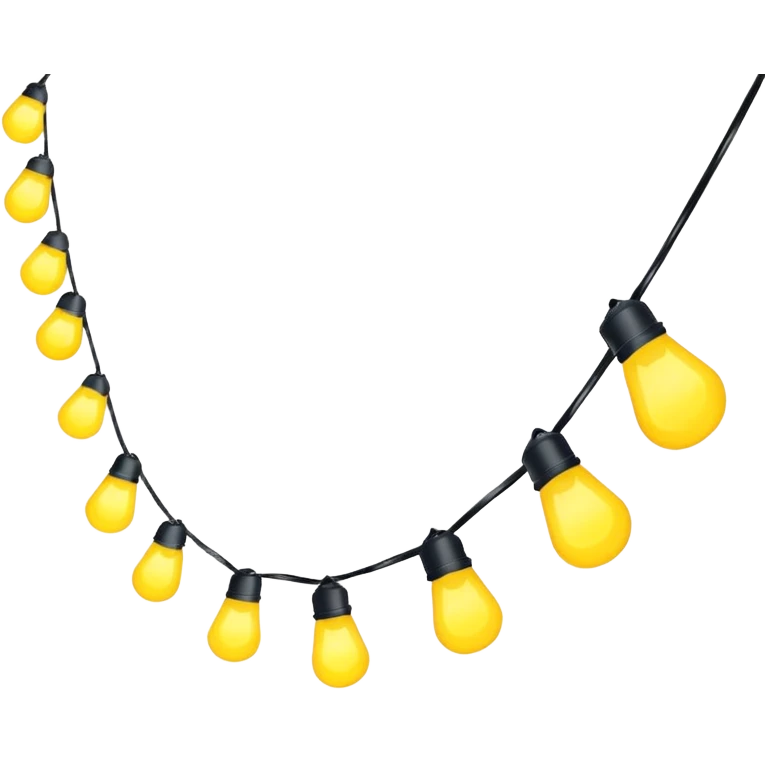 String lights emoji