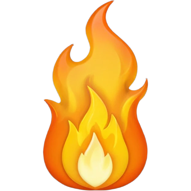 simple flame emoji
