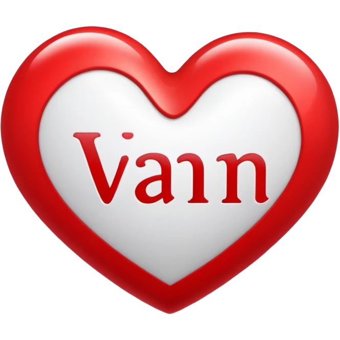 Cuore con dentro scritto “Ivan” emoji