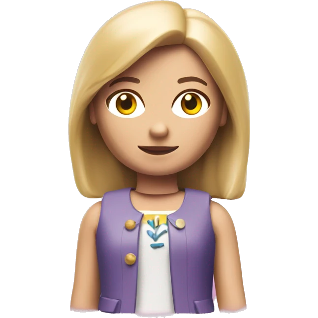 Playmobil girl emoji