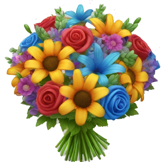Rainbow bouquet  emoji