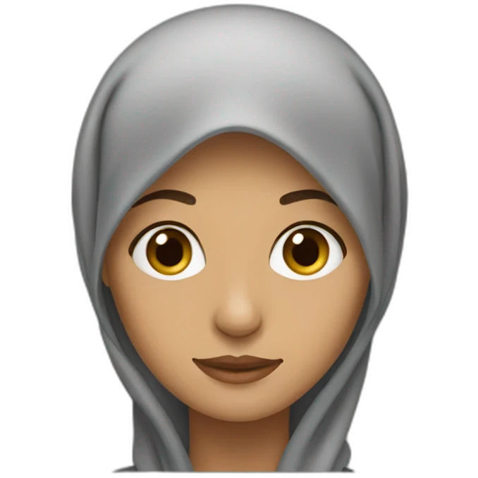 Muslim woman without headscarf emoji