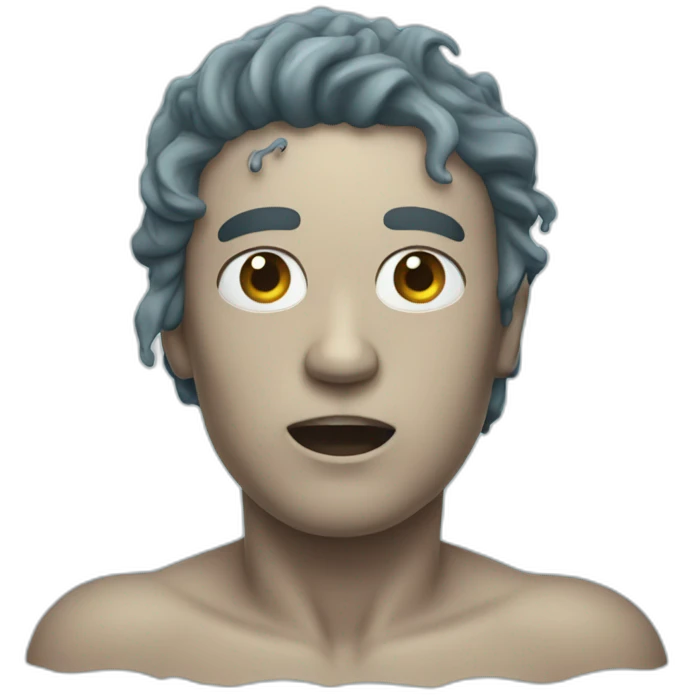 Drowning man emoji
