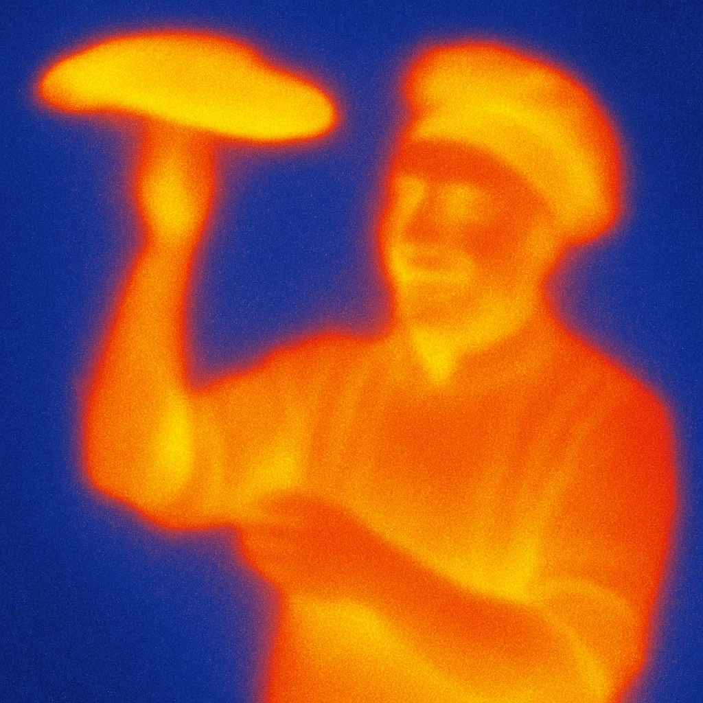 smiling Italian chef spinning pizza dough emoji