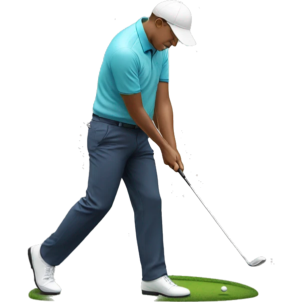 Golfer putting  emoji