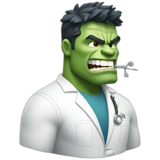 Dentist hulk emoji