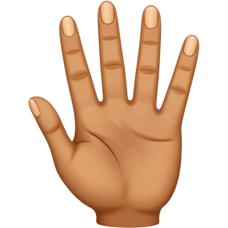 a hand with three fingers up emoji