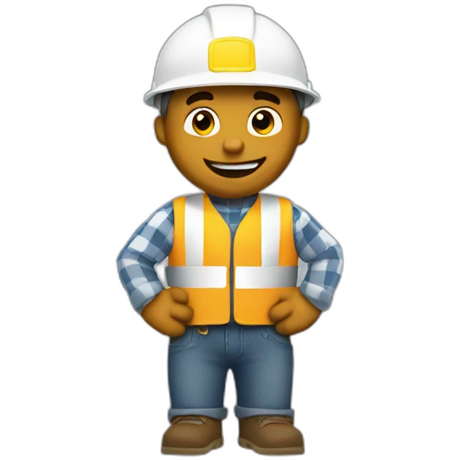 bob the builder in white emoji