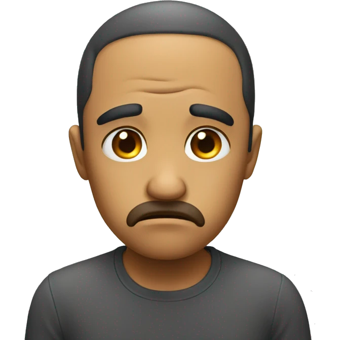Sad pouting emoji