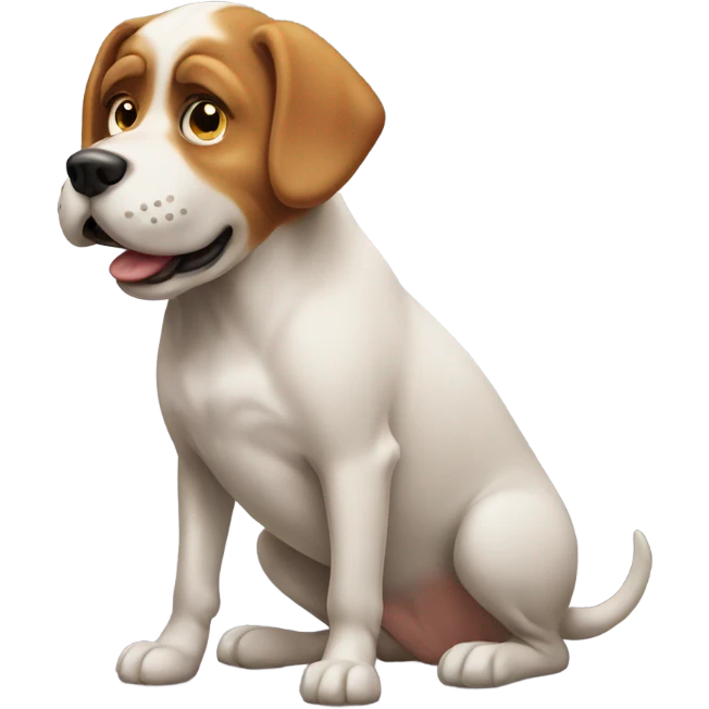 Dog farting  emoji