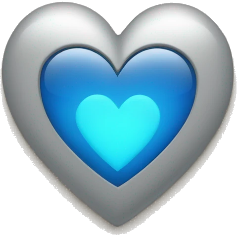 A blue heart with a single click cursor over it, representing the "One Click Home" theme in a warm and friendly way. #6A5ACD emoji