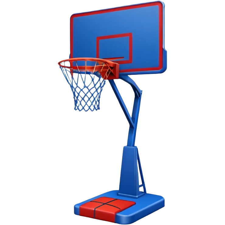 basketball stand (#00A3E0) and red (#F9423A) emoji
