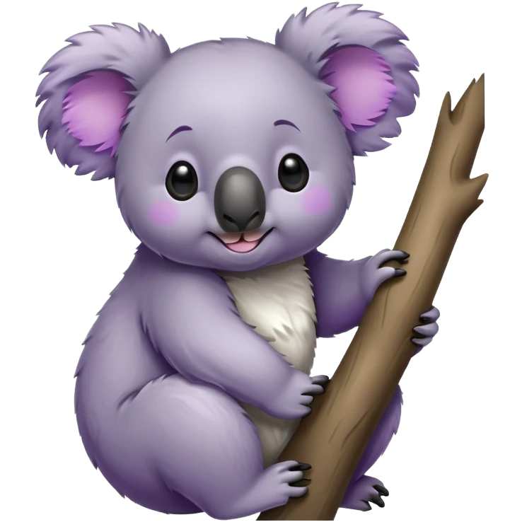 Koala purple emoji