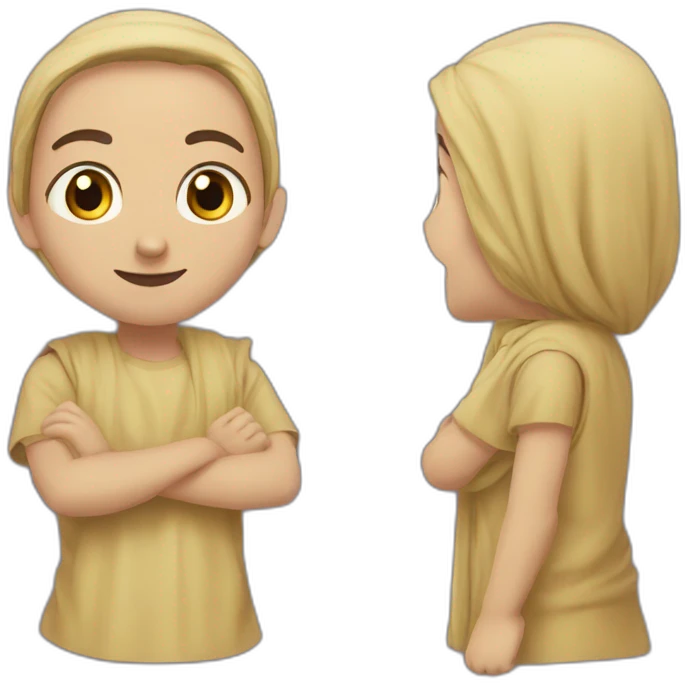 رجال لابس قناع وشعره ازرق emoji