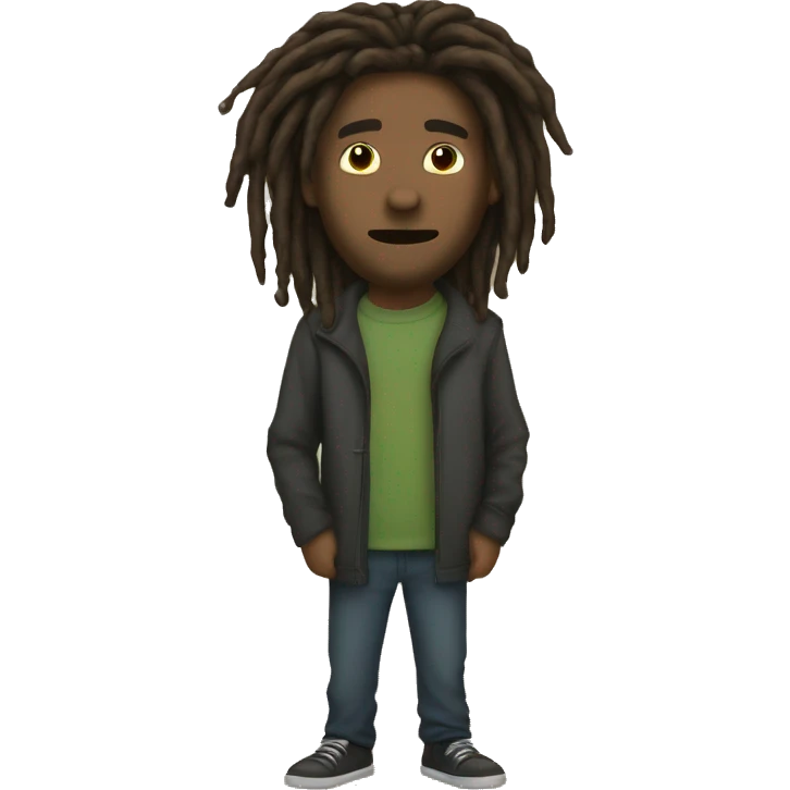 6'4 nonchalant dreadhead emoji