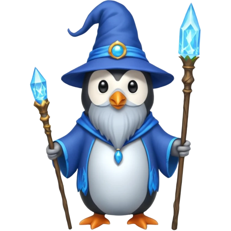 Penguin Wizard emoji