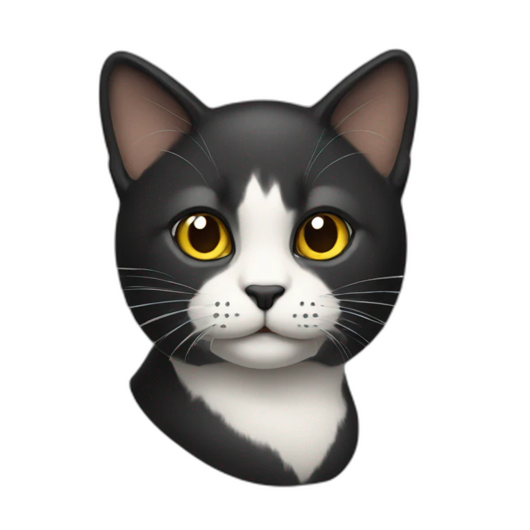 Gato negro emoji