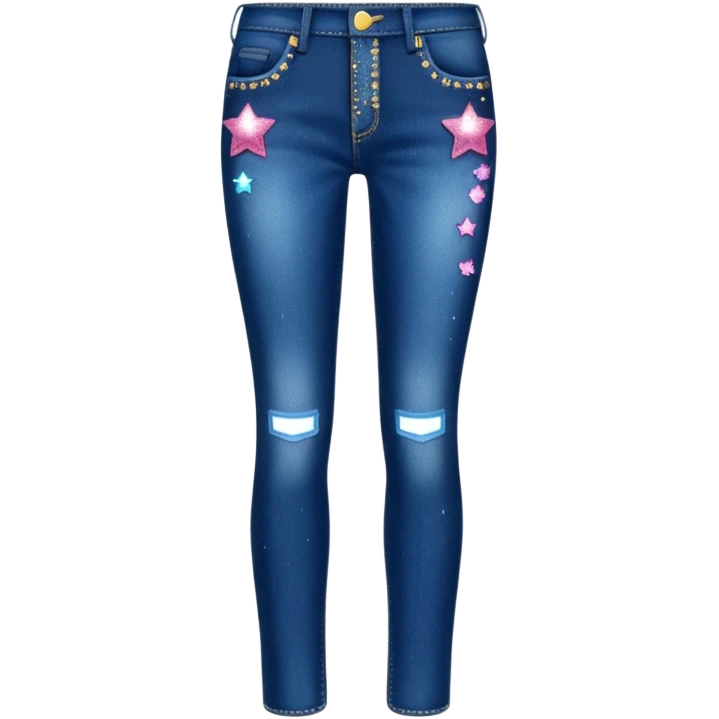 Glittery jeans  emoji