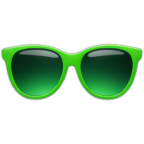 Green sunglass emoji