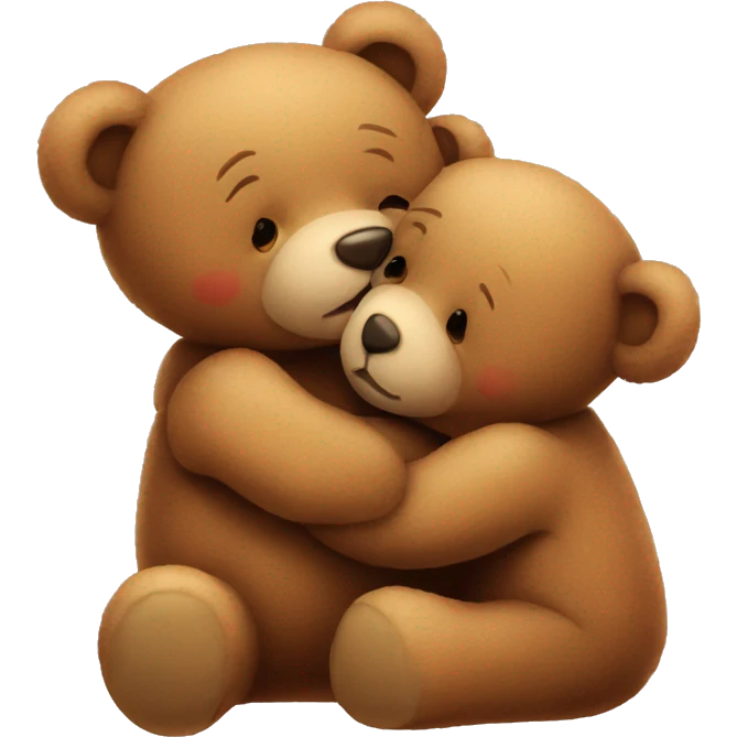 teddy bear kissing another teddy bear emoji