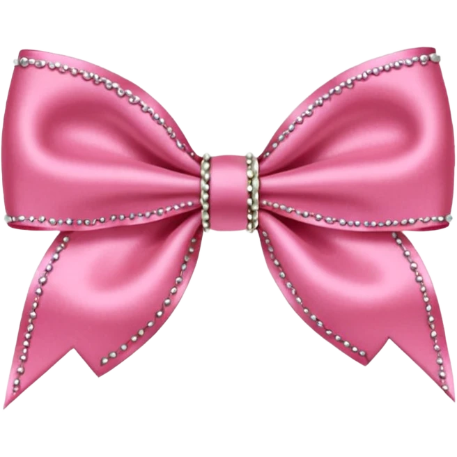 preppy pink mini coquette bow emoji