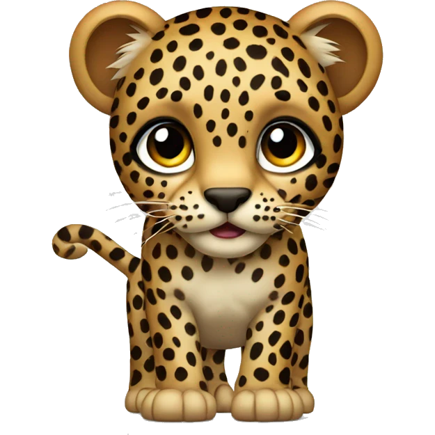 leopard with back to the camera emoji