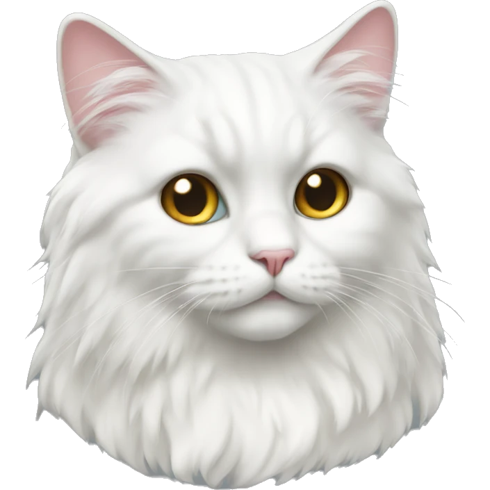 Persa white cat emoji